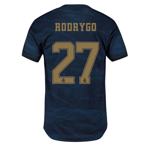 Camiseta Real Madrid NO.27 Rodrygo 2ª Kit 2019 2020 Azul
